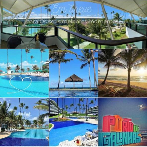 Excelente Flat 3 Quartos Pra 10 Pessoas No Ancorar Flat Resort Порту-де-Галиньяш Экстерьер фото